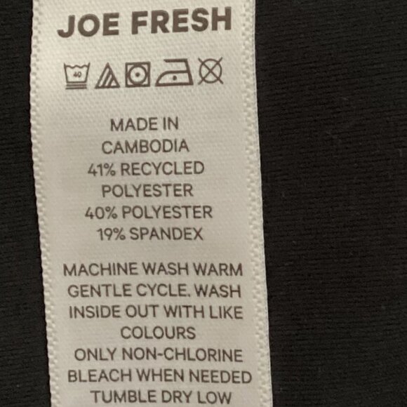 Joe Fresh Active Women's Black Joggers Casual Pants Size XL Lightweight Gym - Picture 9 of 9